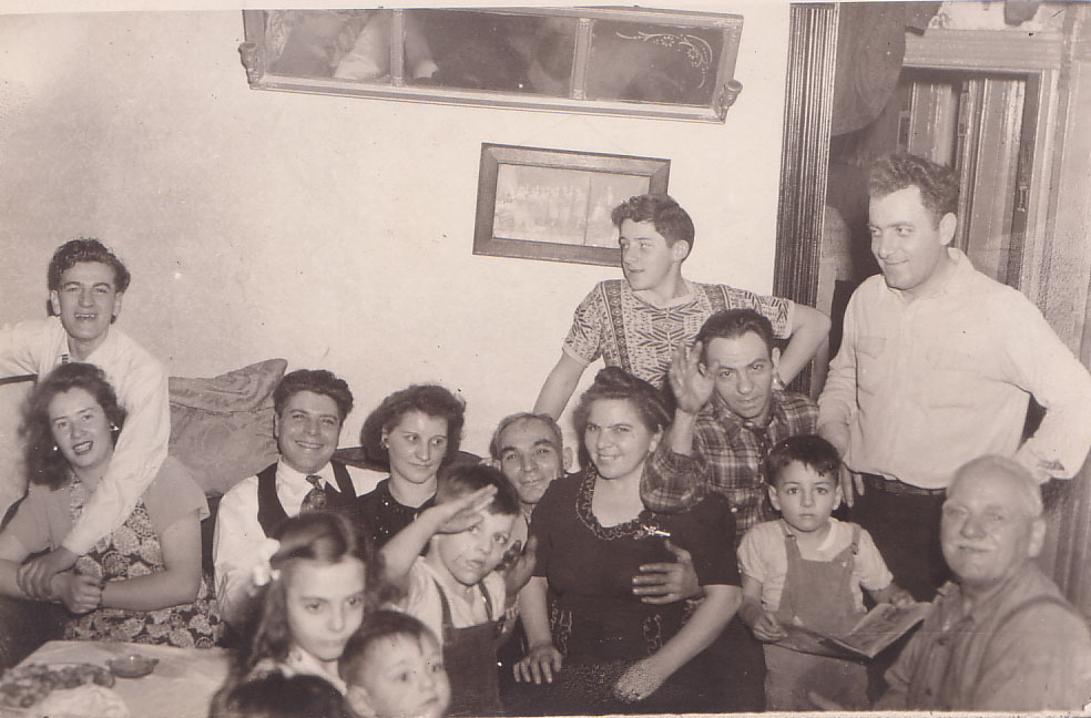 Family gathering, about 1946