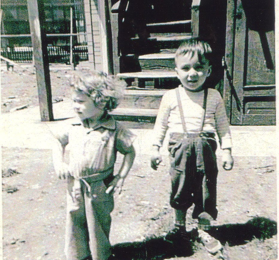 John DiFoggio & Linda Jocco, playing outside
